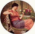 John William Godward The Time of Roses painting